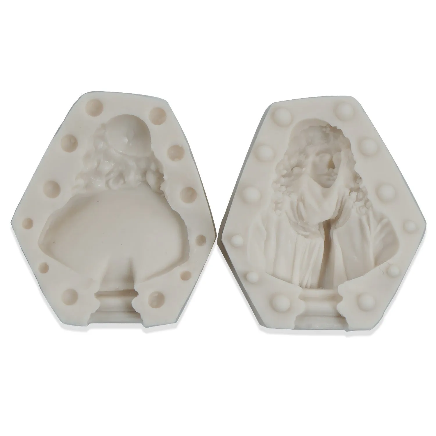 1 PCS Moliere Figure Aroma Silicone Candle Mold /Plaster Mold/DIY Soap Mold 10361153