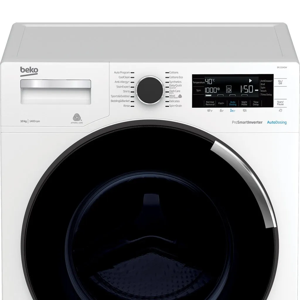 10 kg Front Loading Washing Machine with Autodose