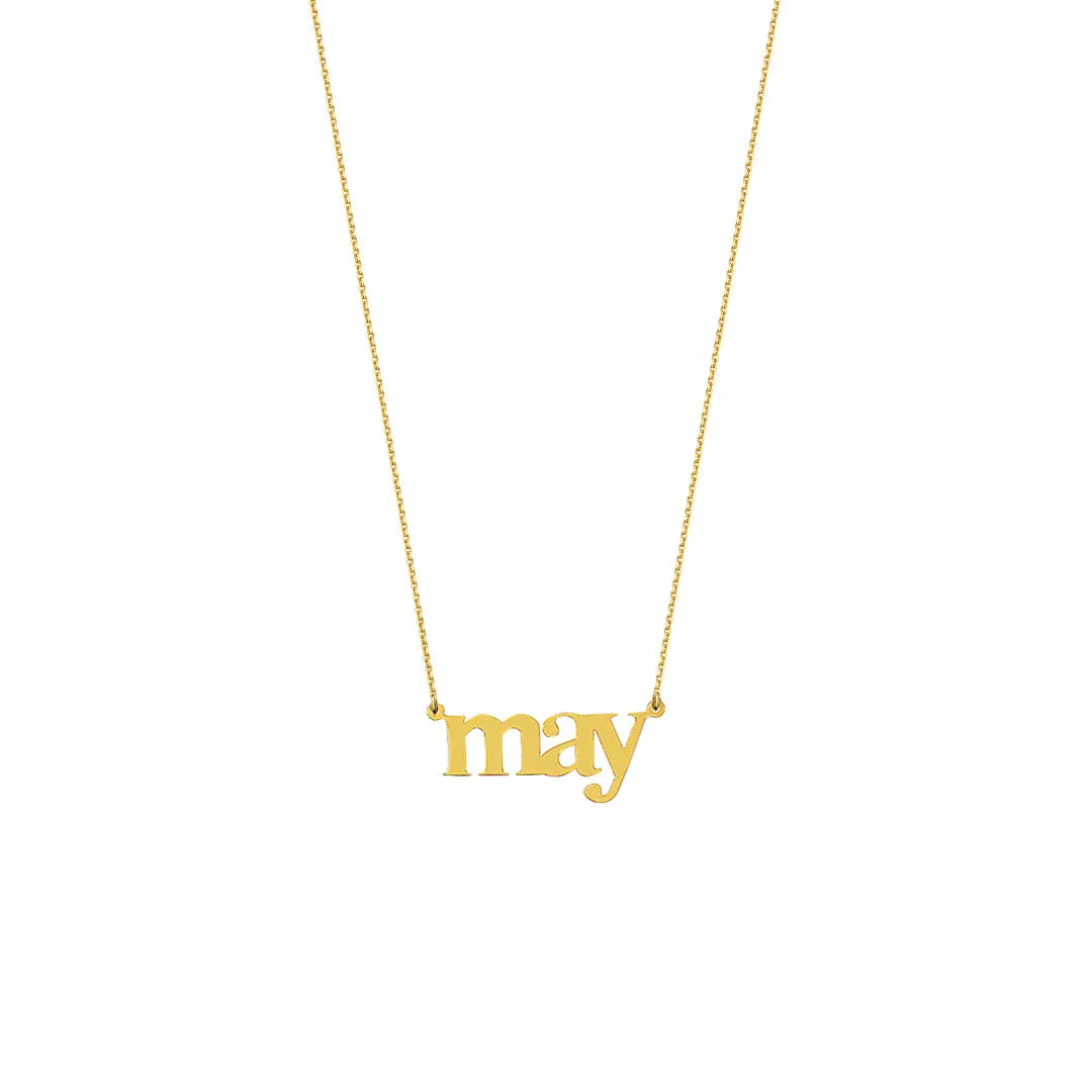 14k Gold Name Necklace