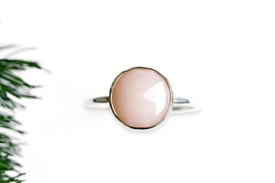 14k   Silver Peruvian Opal Ring