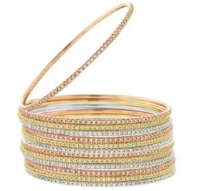 14kp Diamond Eternity Bangle