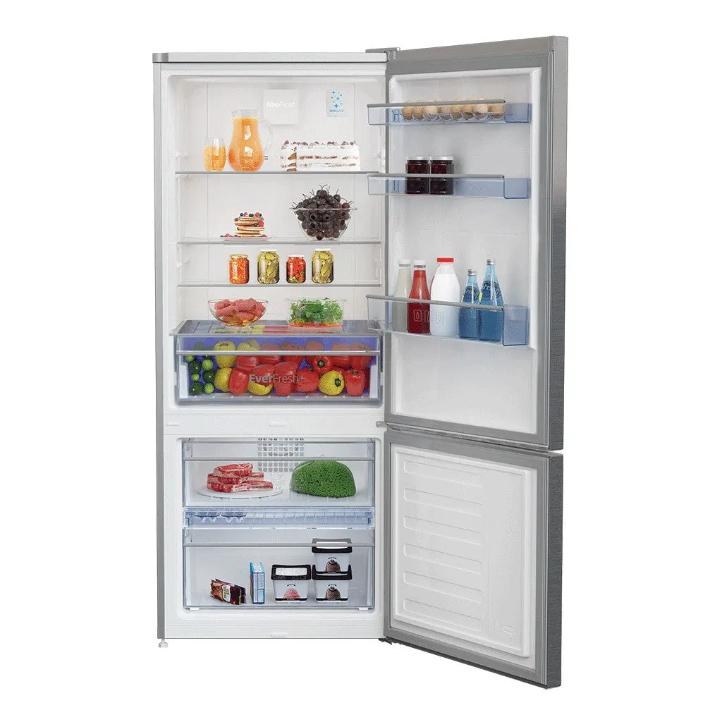 450 L Stainless Steel Bottom Mount Fridge/Freezer