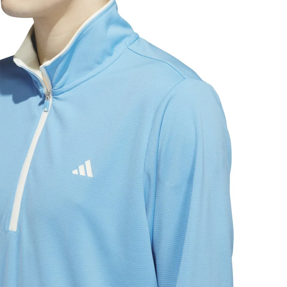 adidas Core Lightweight 1/4 Zip Pullover - Semi Blue Burst