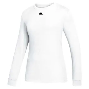 adidas Women's White Amplifier Long Sleeve Tee