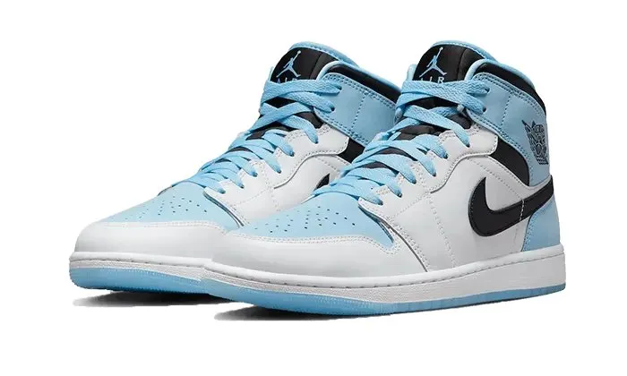 Air Jordan 1 Mid SE Ice Blue Black