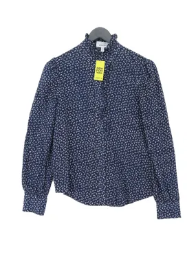 & Other Stories Women's Blouse UK 6 Blue 100% Silk