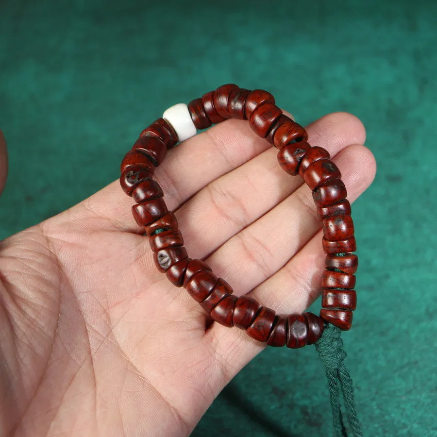 Antique Tibetan Red Bodhi Mala