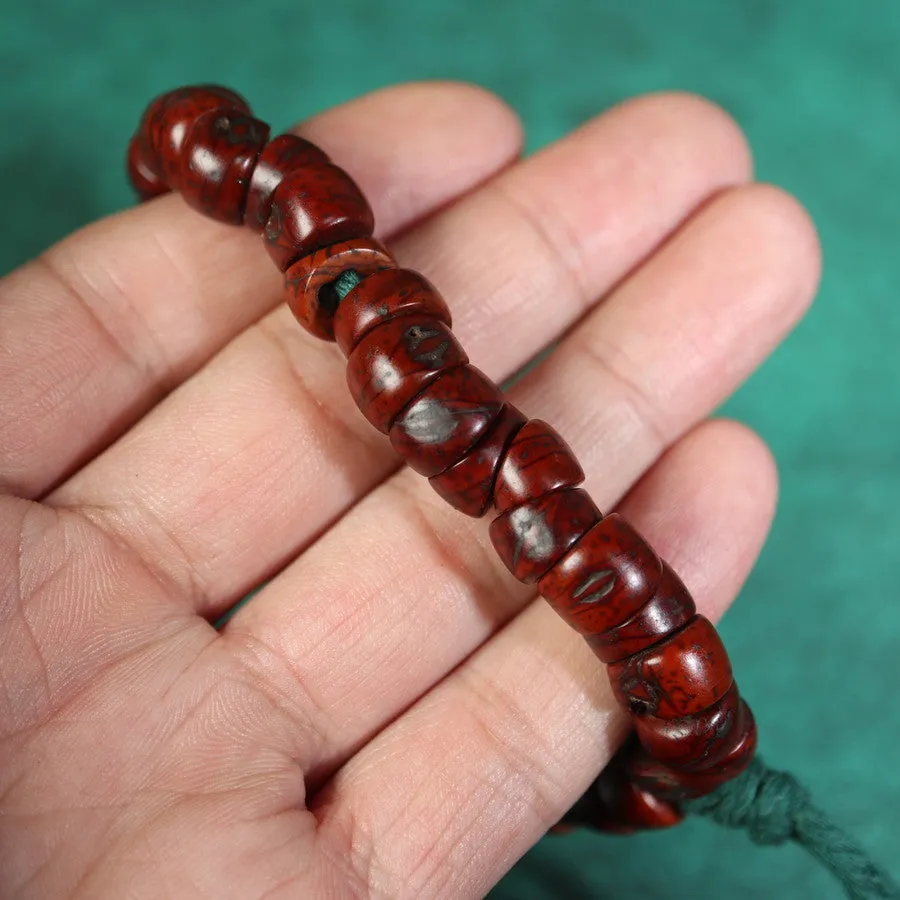 Antique Tibetan Red Bodhi Mala