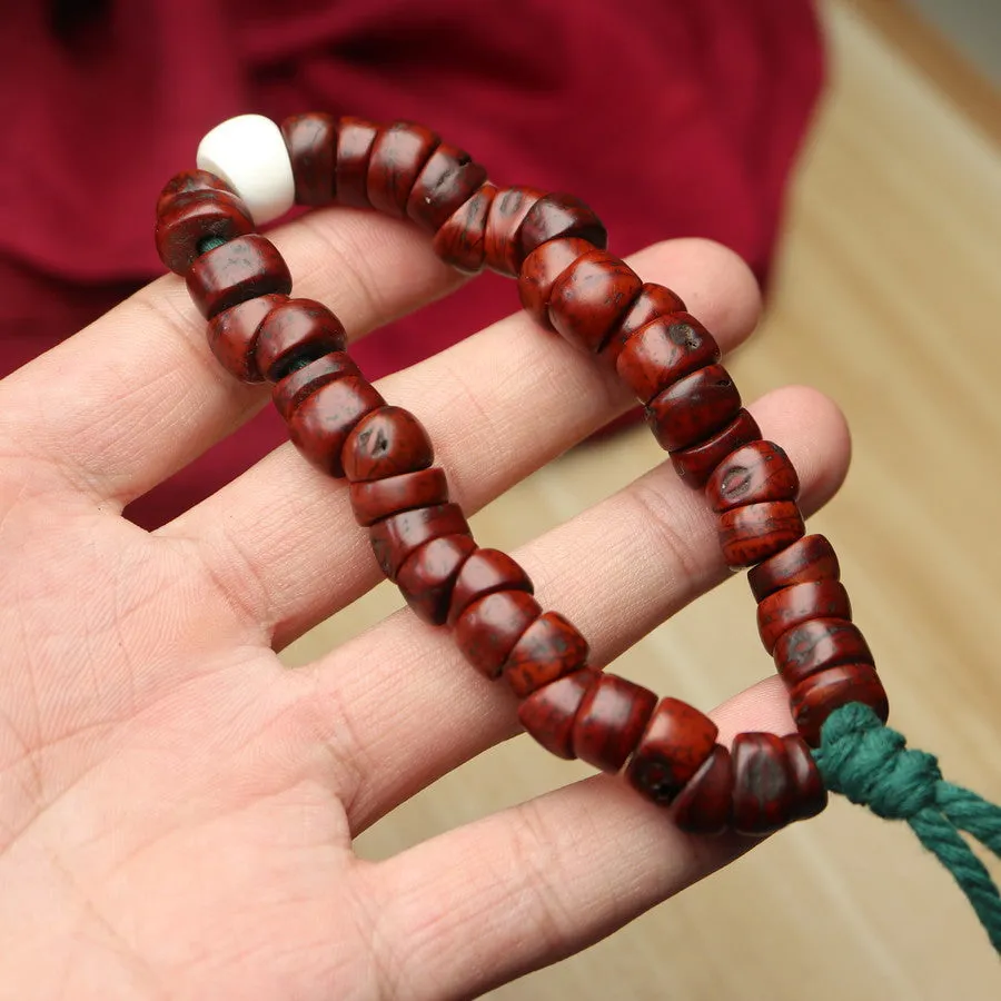 Antique Tibetan Red Bodhi Mala