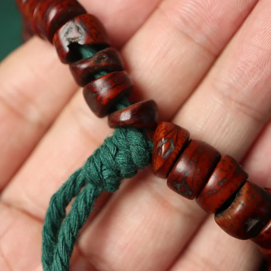 Antique Tibetan Red Bodhi Mala