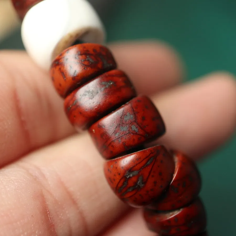 Antique Tibetan Red Bodhi Mala