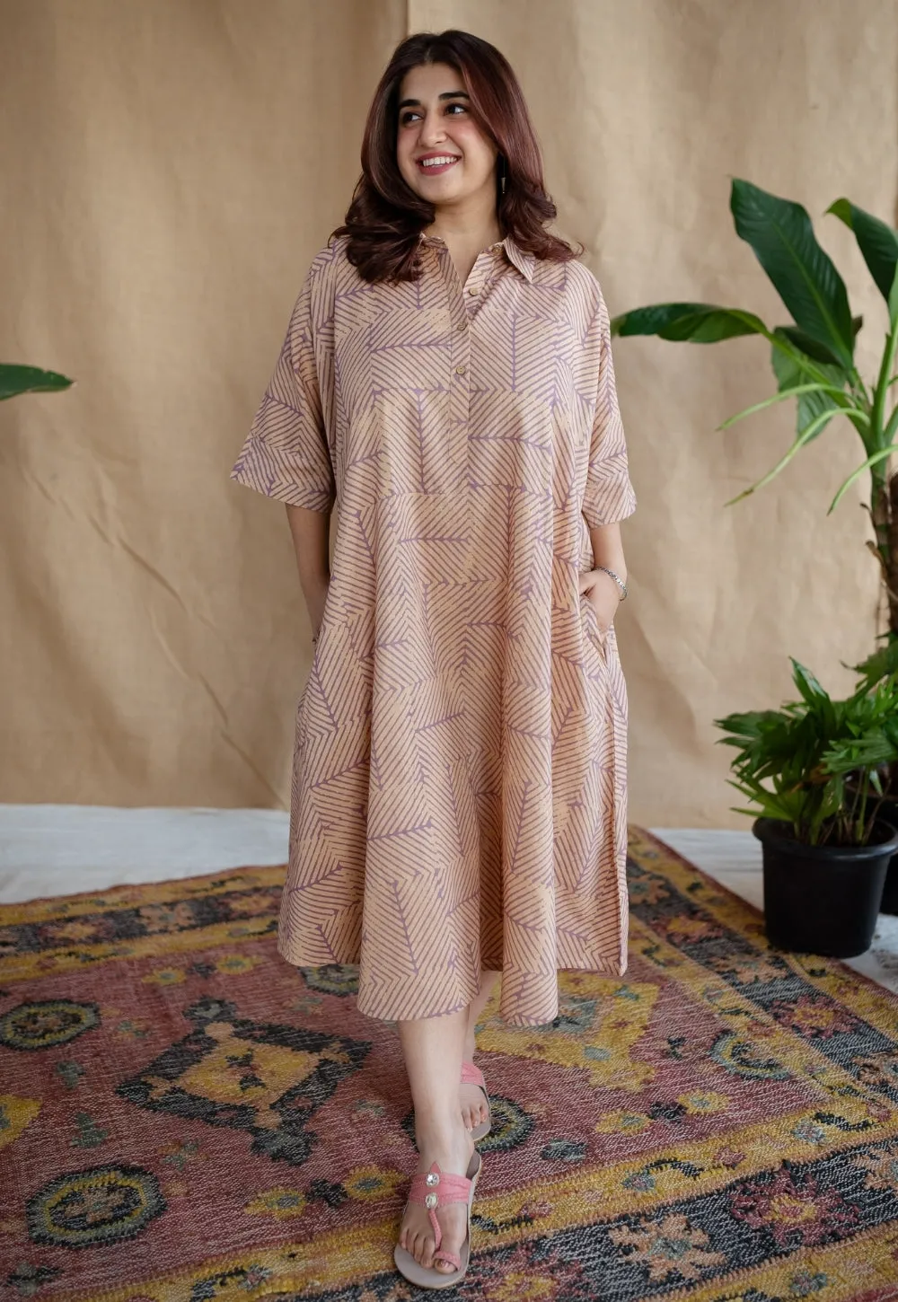 Anvika Batik Cotton Dress