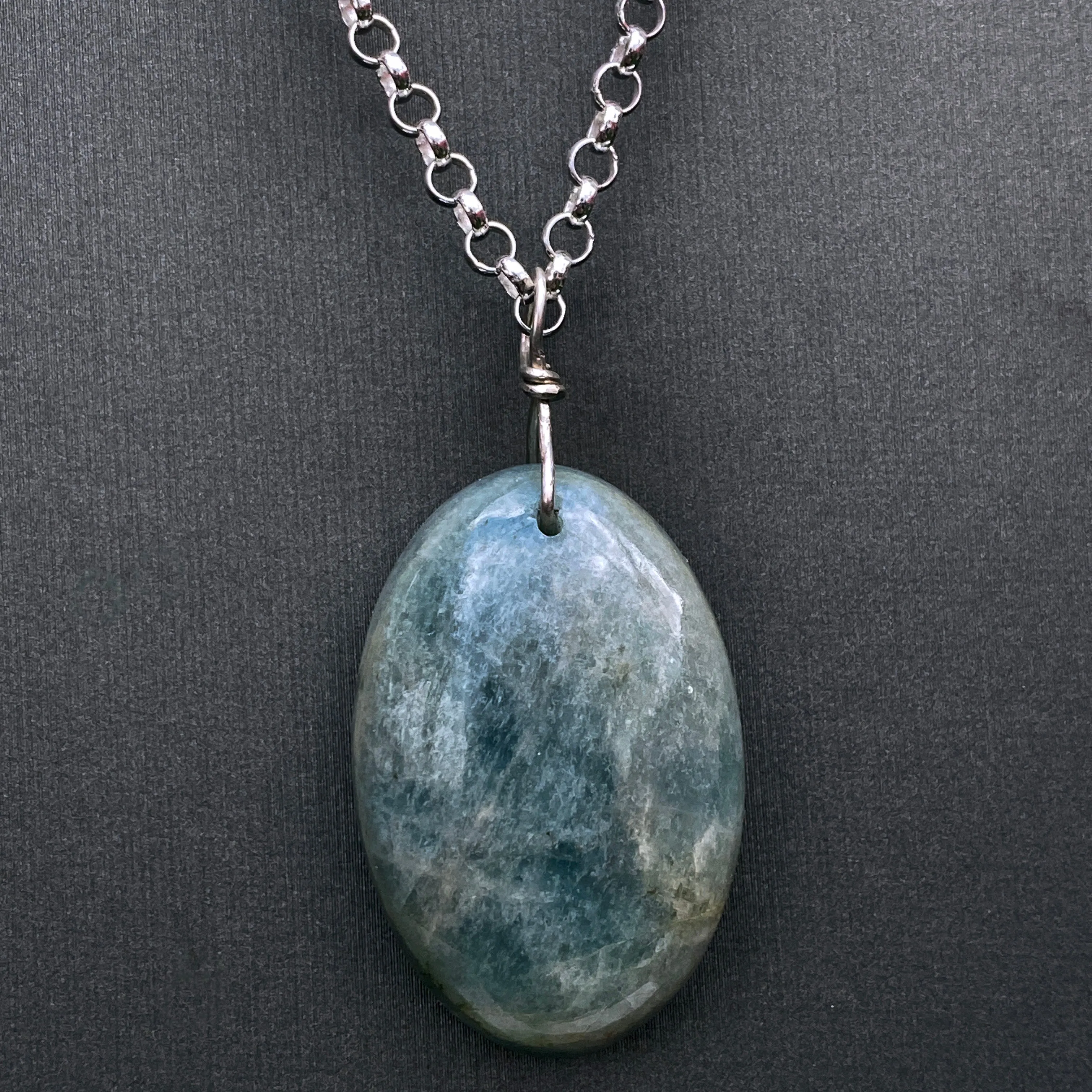 Aquamarine Pendant chain Necklace