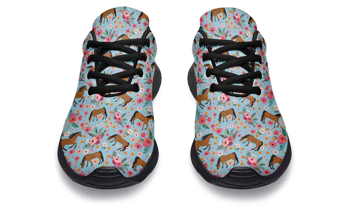 Arabian Horse Flower Sneakers