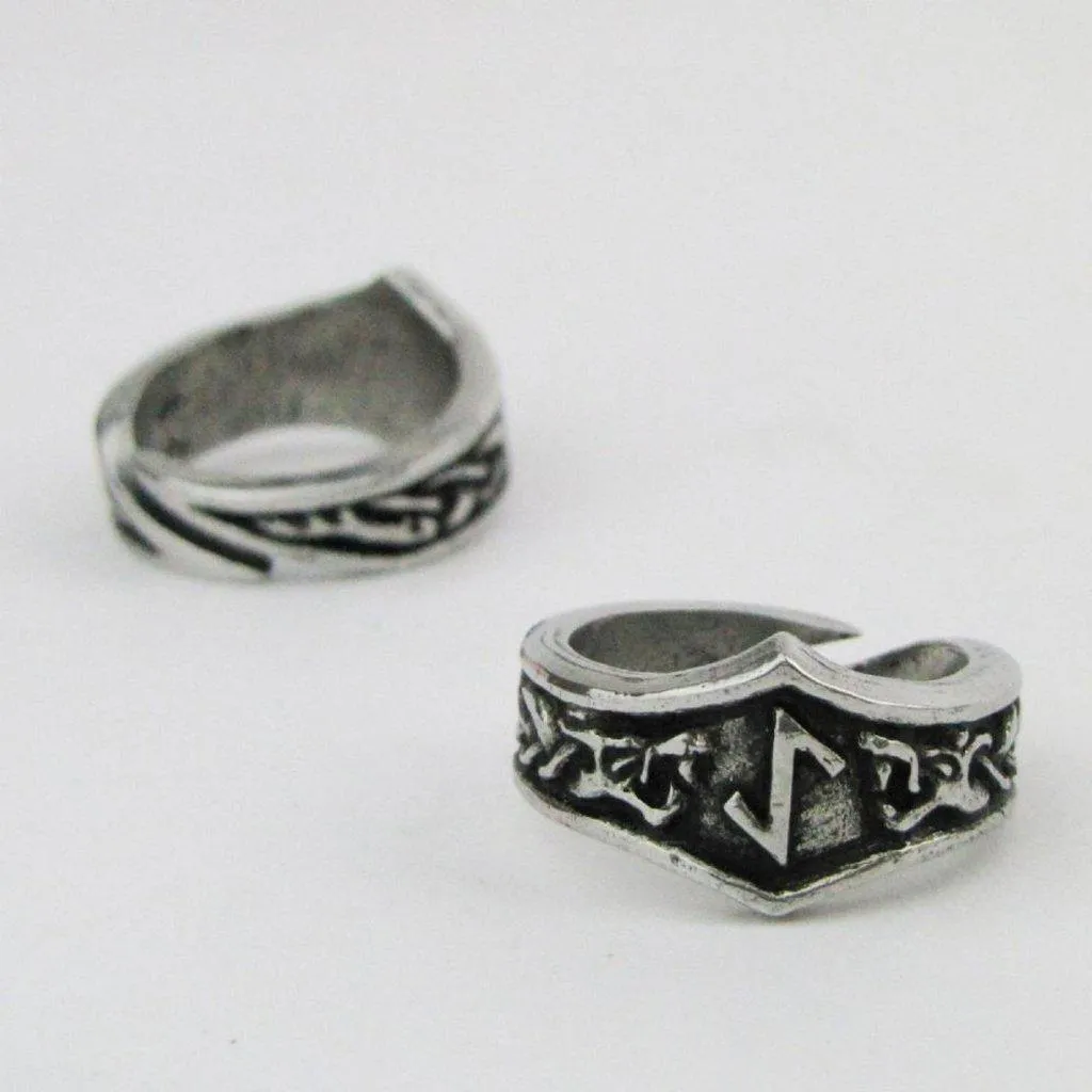 Asgard Eihwaz Letter Y Rune Ring - Adjustable