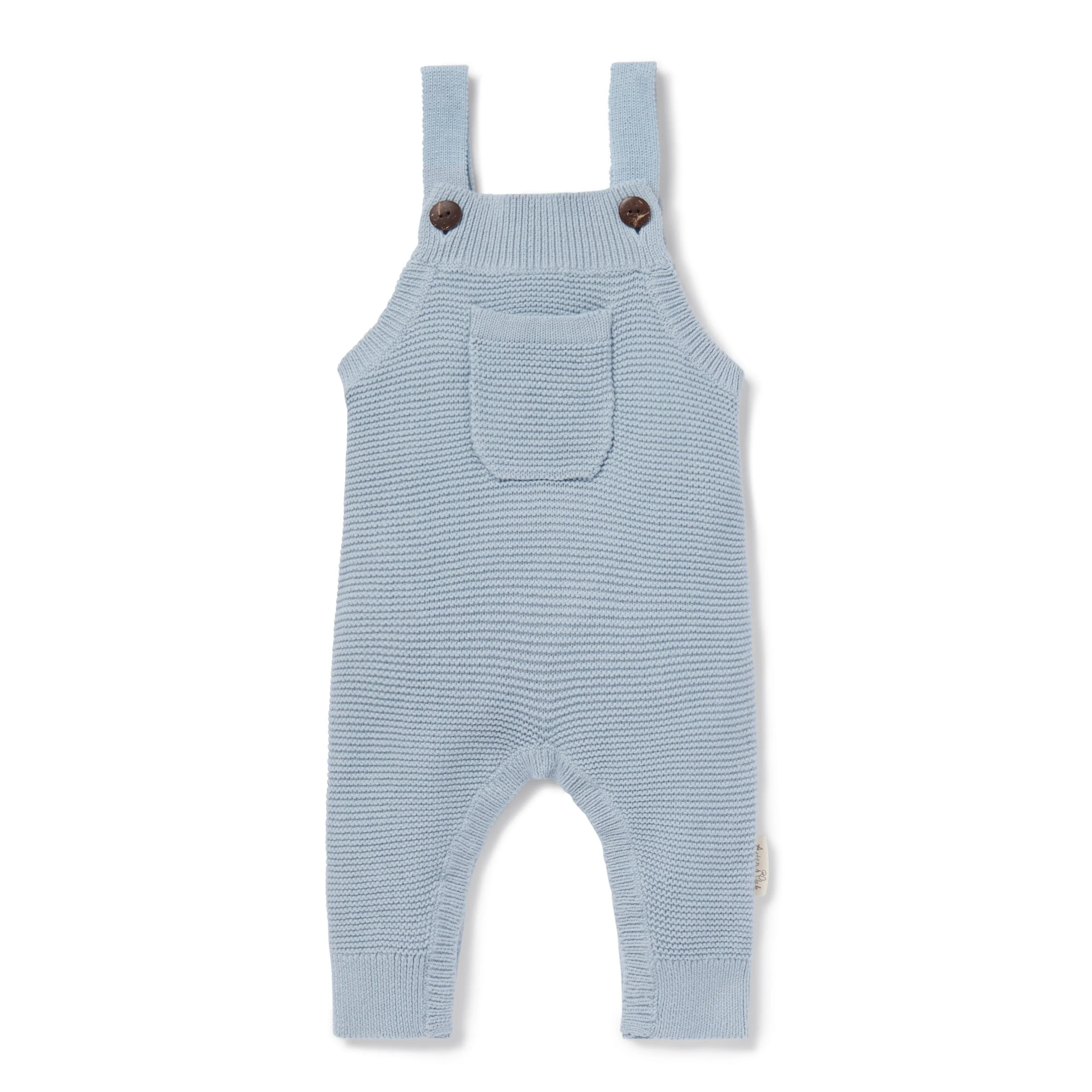 Aster and Oak Knit Overalls - Blue