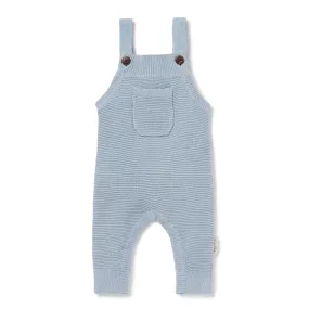 Aster and Oak Knit Overalls - Blue