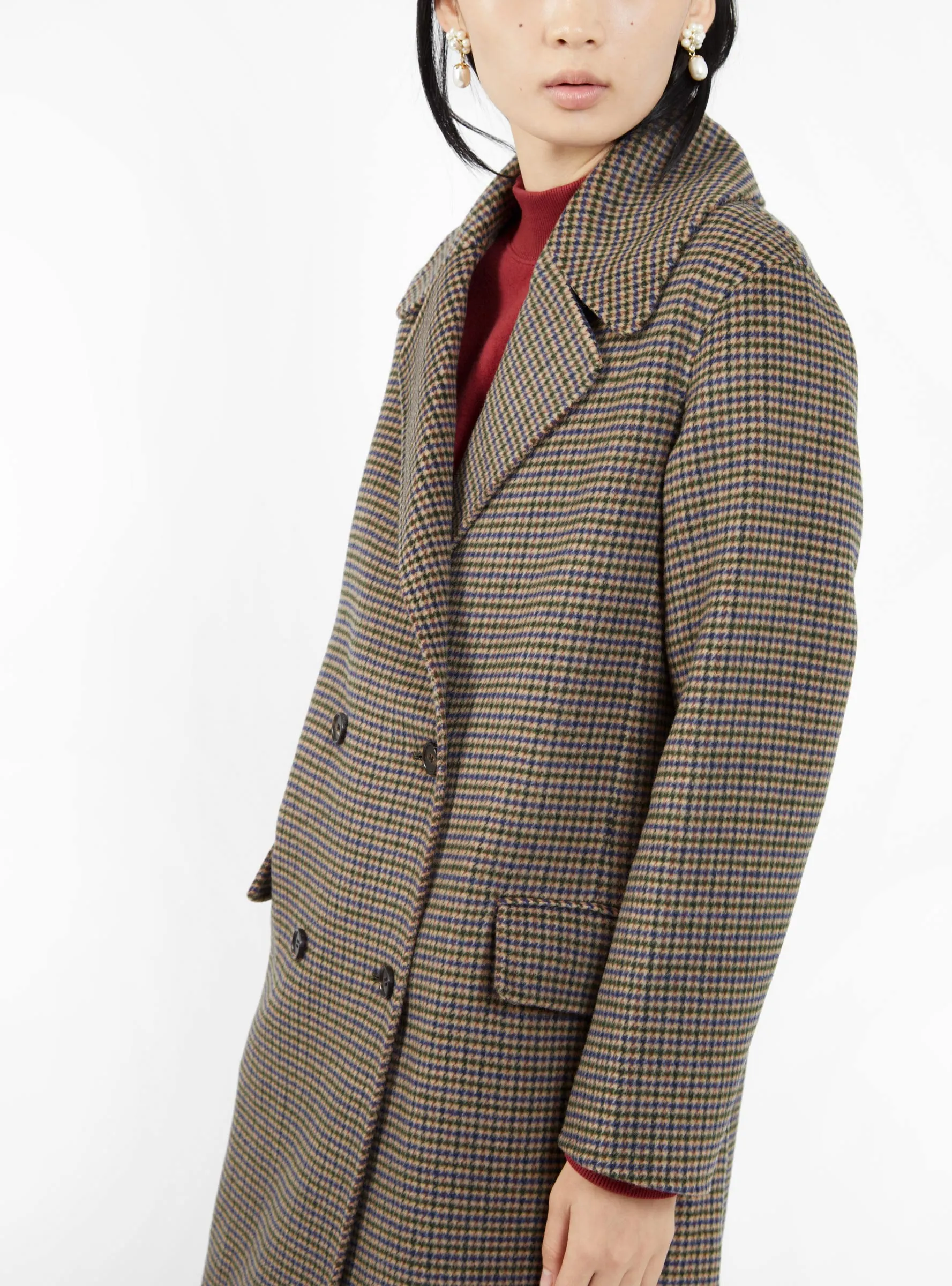 Axel Coat Brown Checks