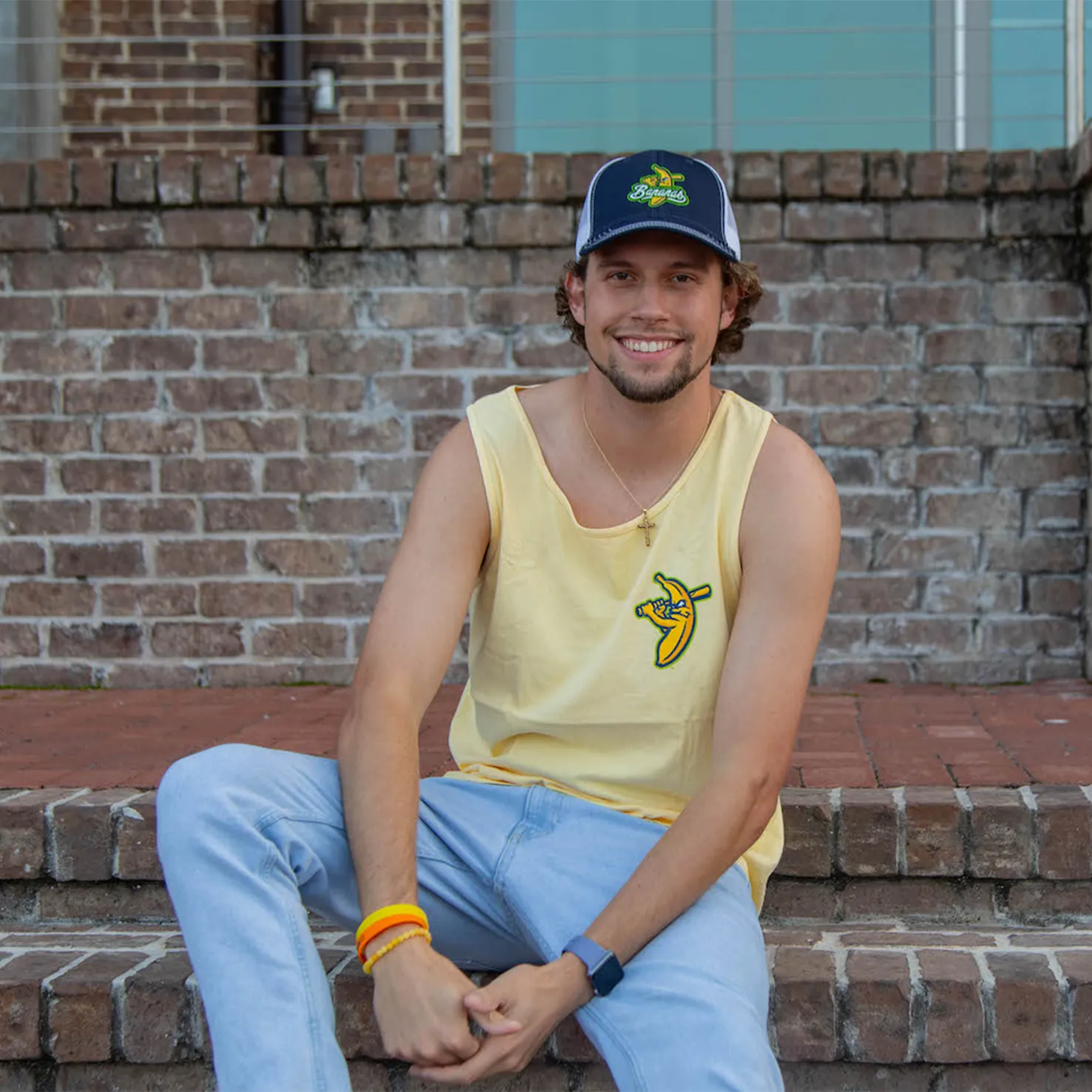 Bananas Comfort Colors Tank - Yellow