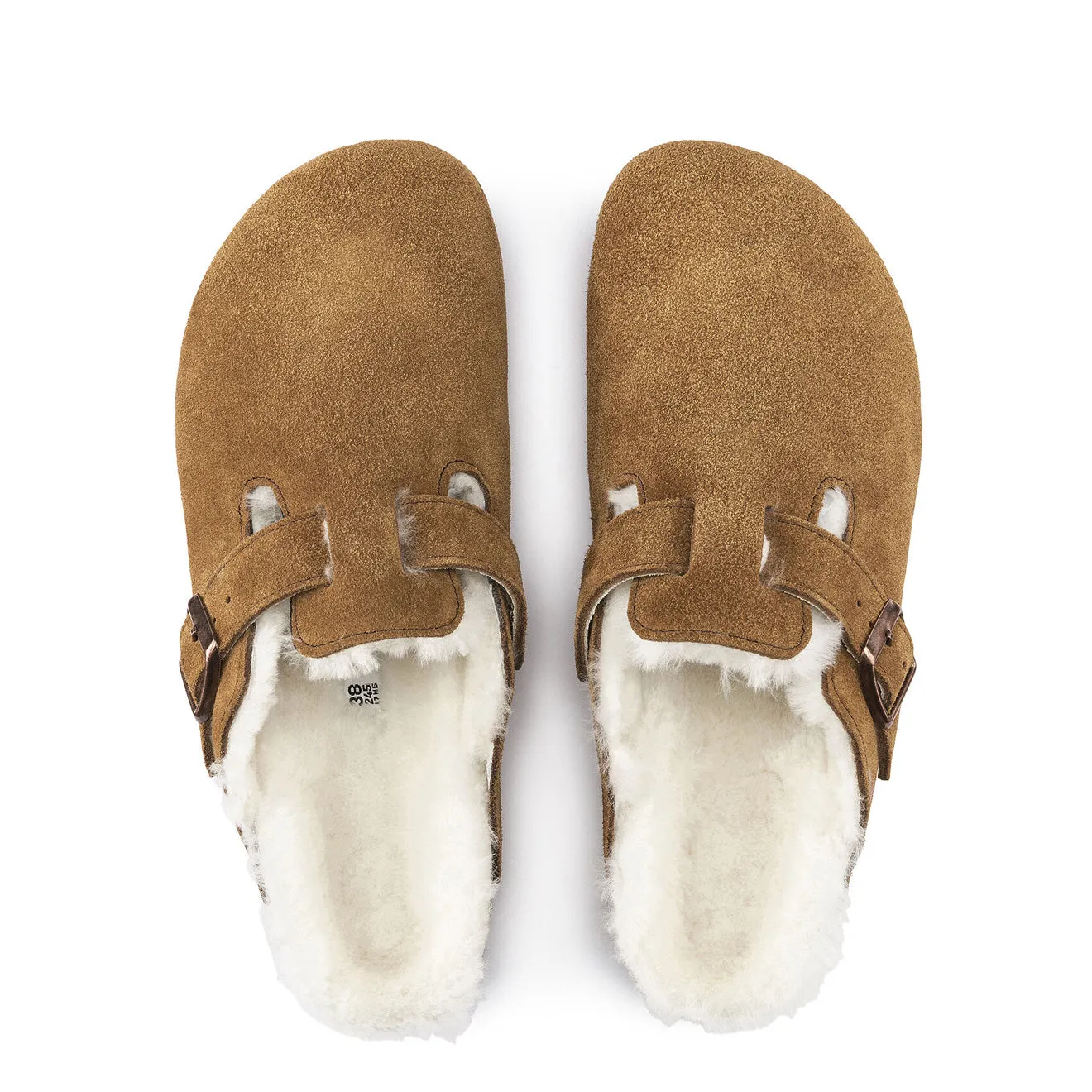 Birkenstock Boston Shearling Reg Sandals Mink