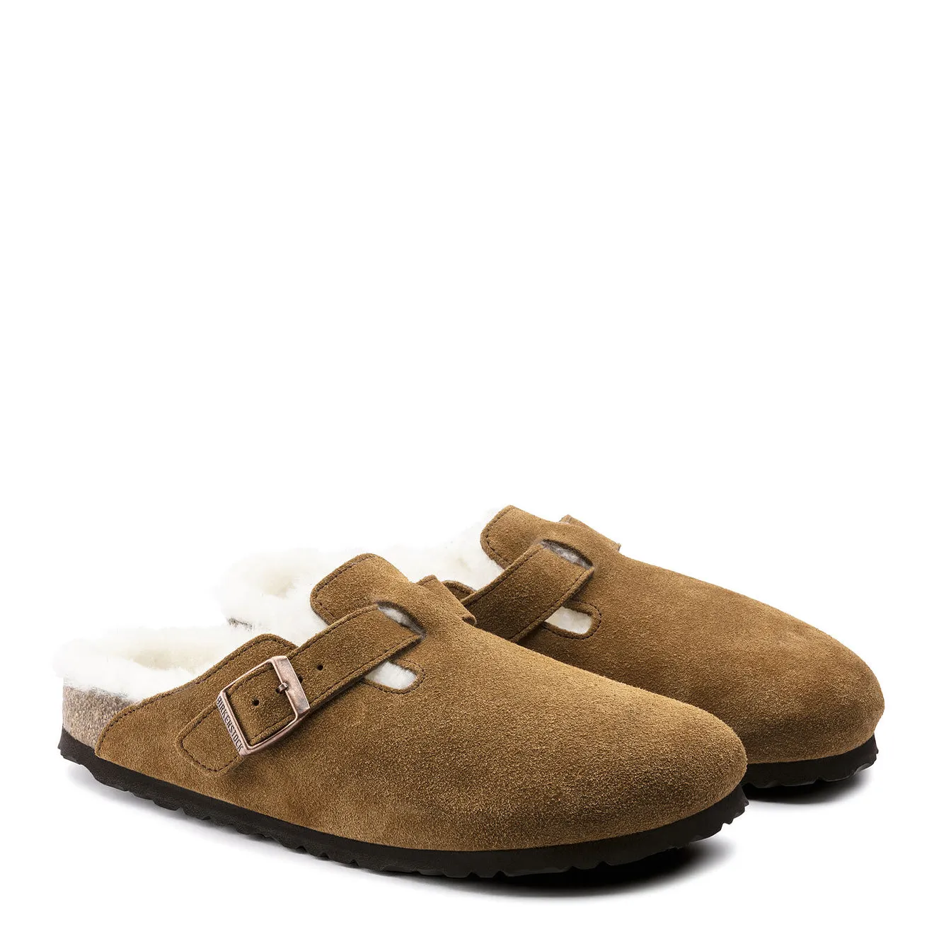 Birkenstock Boston Shearling Reg Sandals Mink