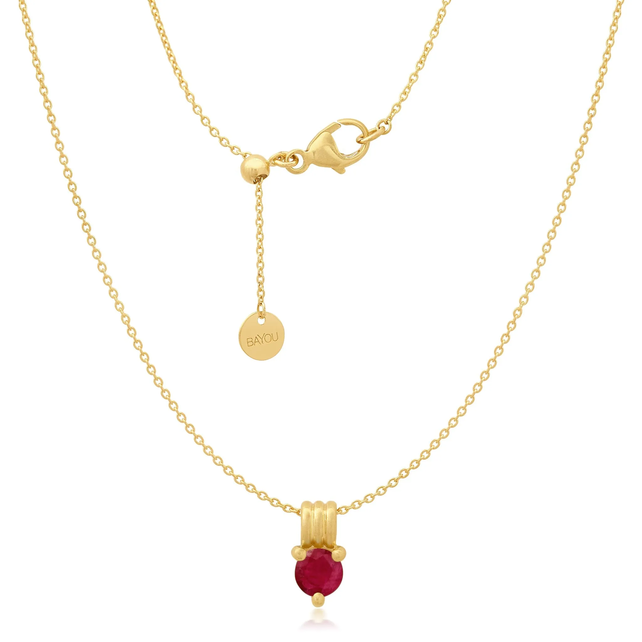 Birthstone Triple Orbit Necklace