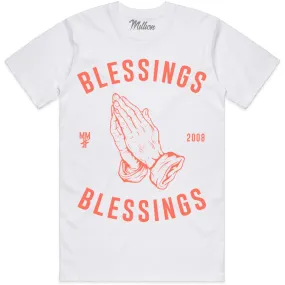 BLESSINGS : White Sneaker Tees Shirt