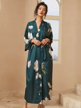 Blooming Anemone Kimono Robe