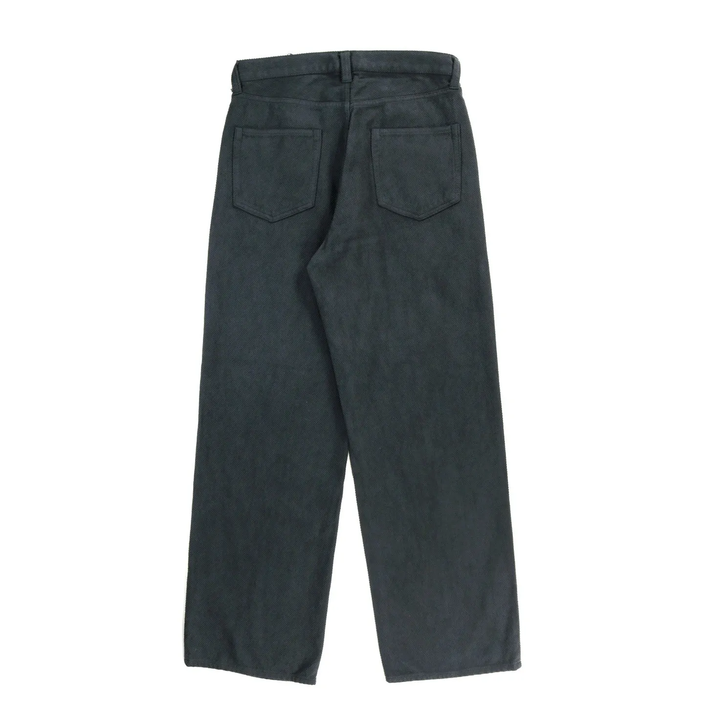 BLUE BLUE JAPAN FINE 'SASHIKO' BAGGY PANTS GREY