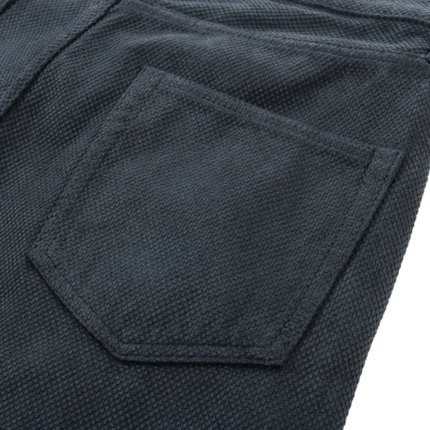 BLUE BLUE JAPAN FINE 'SASHIKO' BAGGY PANTS GREY