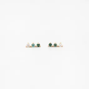 Botany Gradient Three-Step Earrings