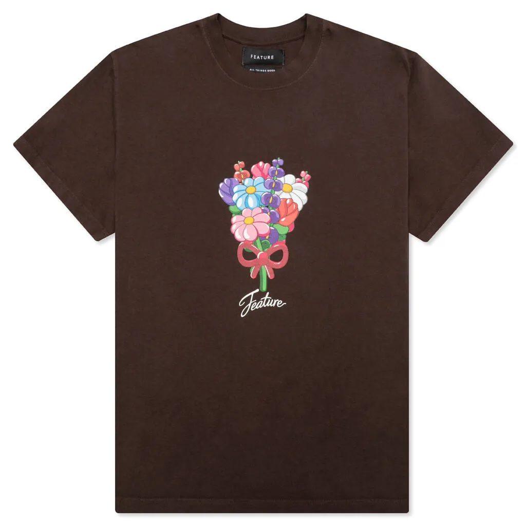 Bouquet Tee - Bitter Chocolate