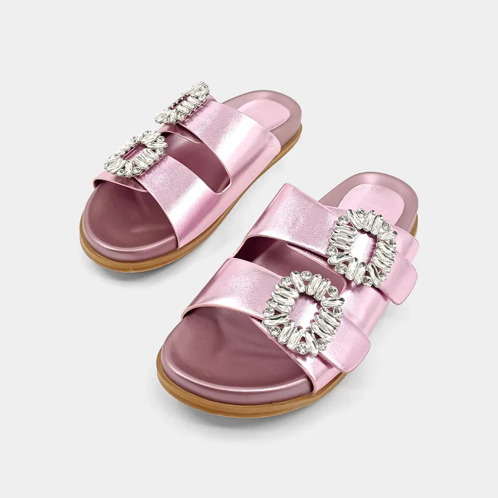 Bridget Sandals by Shu Shop - Metallic Pink - PREORDER