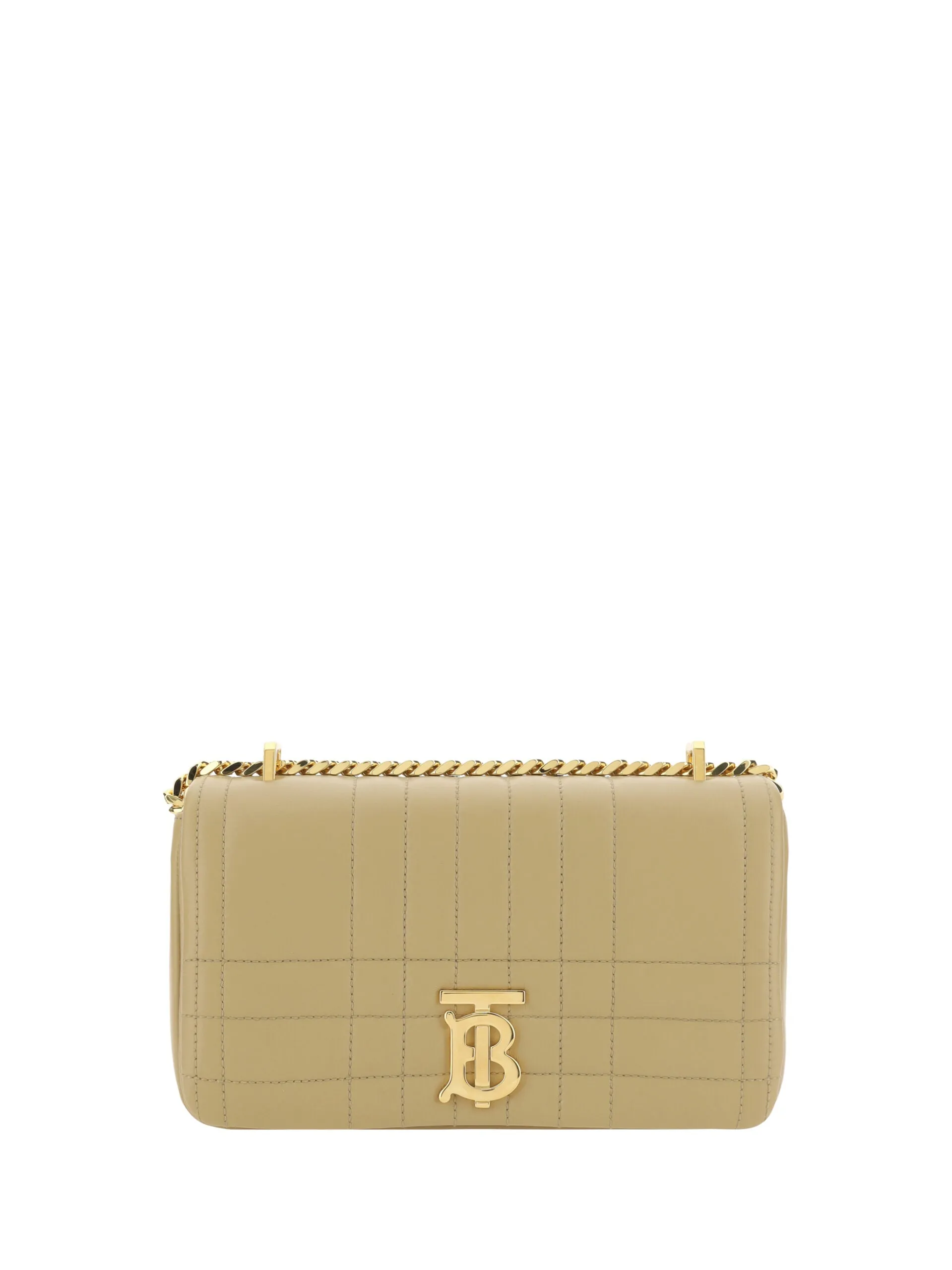 Burberry Quilted Leather Shoulder Bag 'Beige'