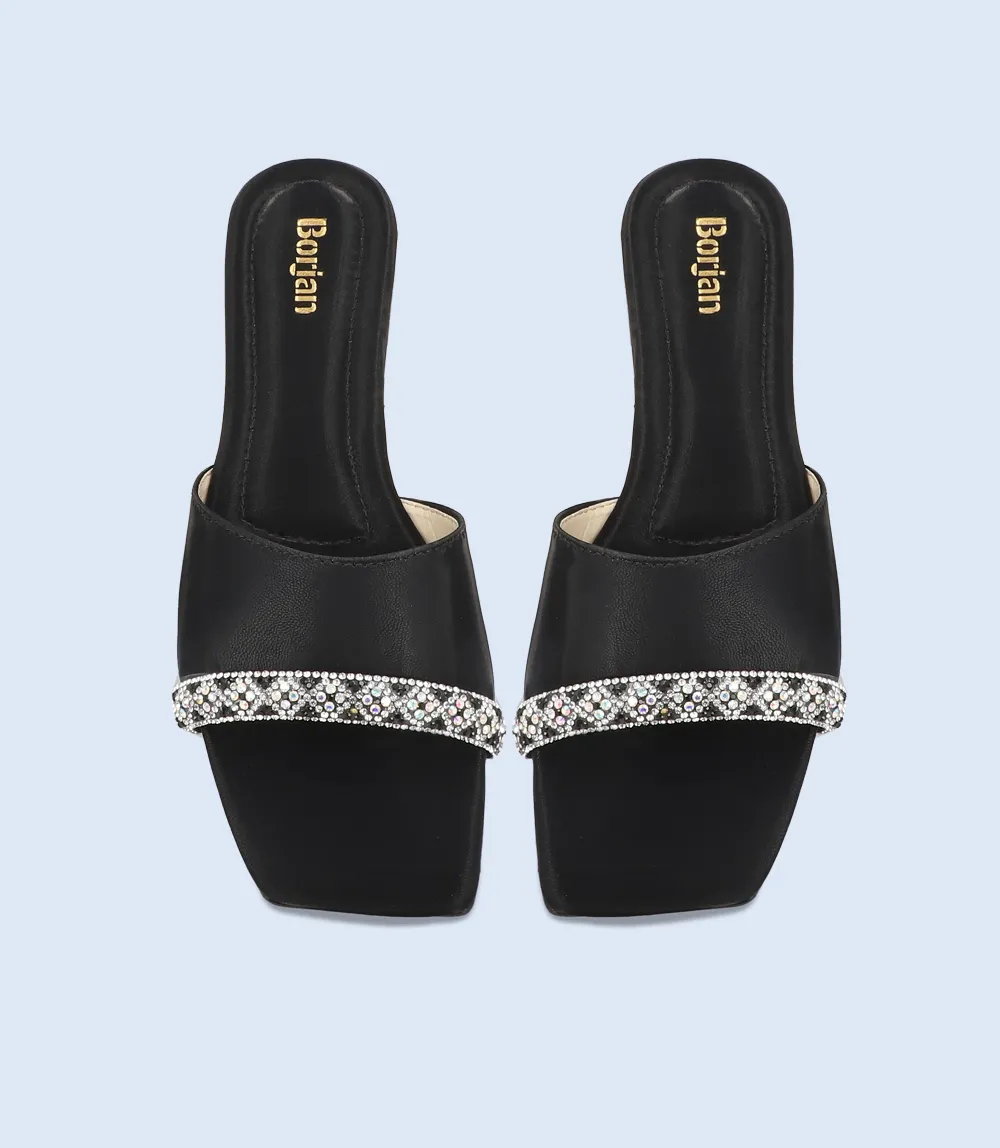 BW9427-BLACK-Women Slipper