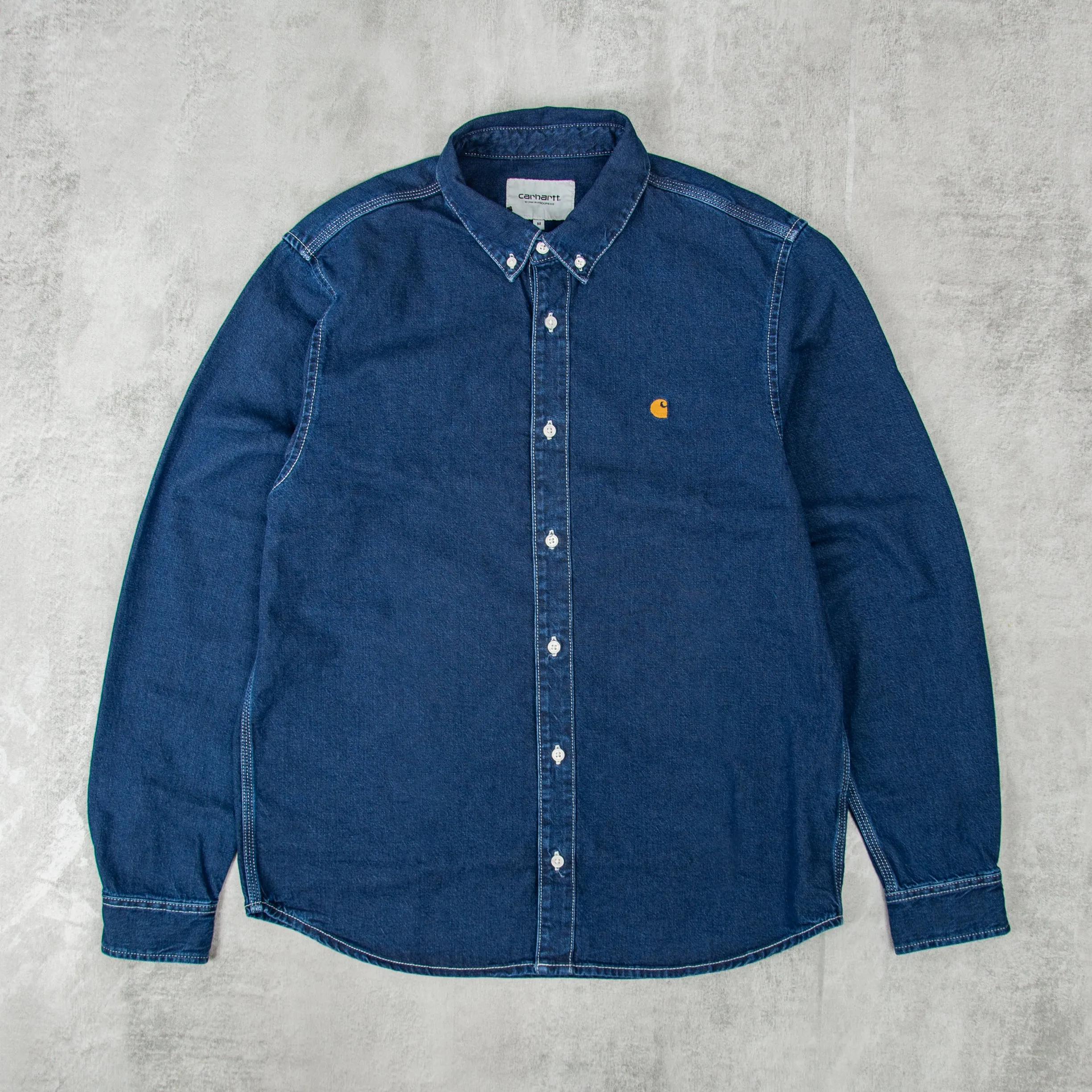 Carhartt WIP Weldon Shirt - Blue Stone Washed