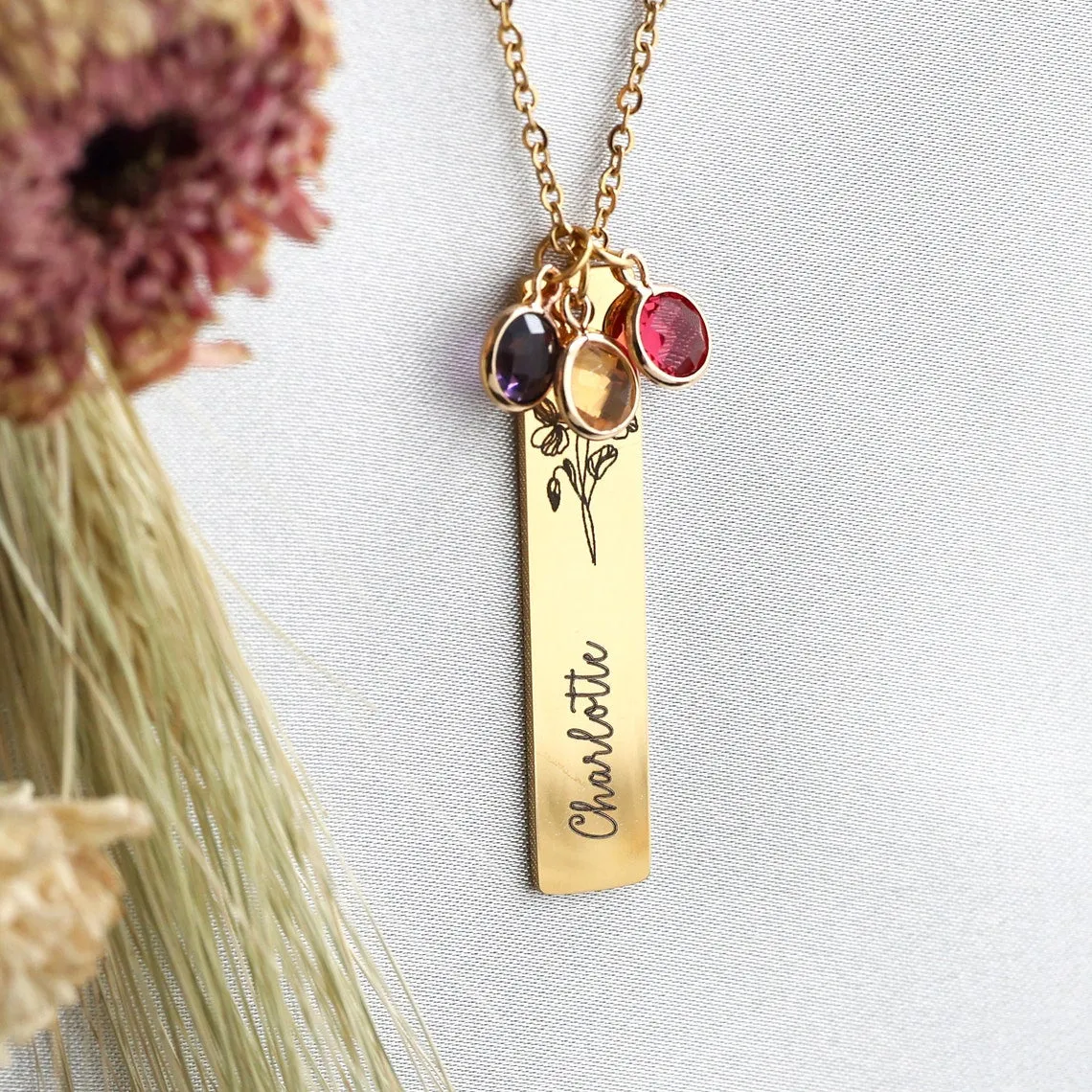 Charlotte Birthstone Necklace