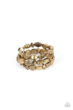 Charmingly Cottagecore - Brass Paparazzi Bracelet