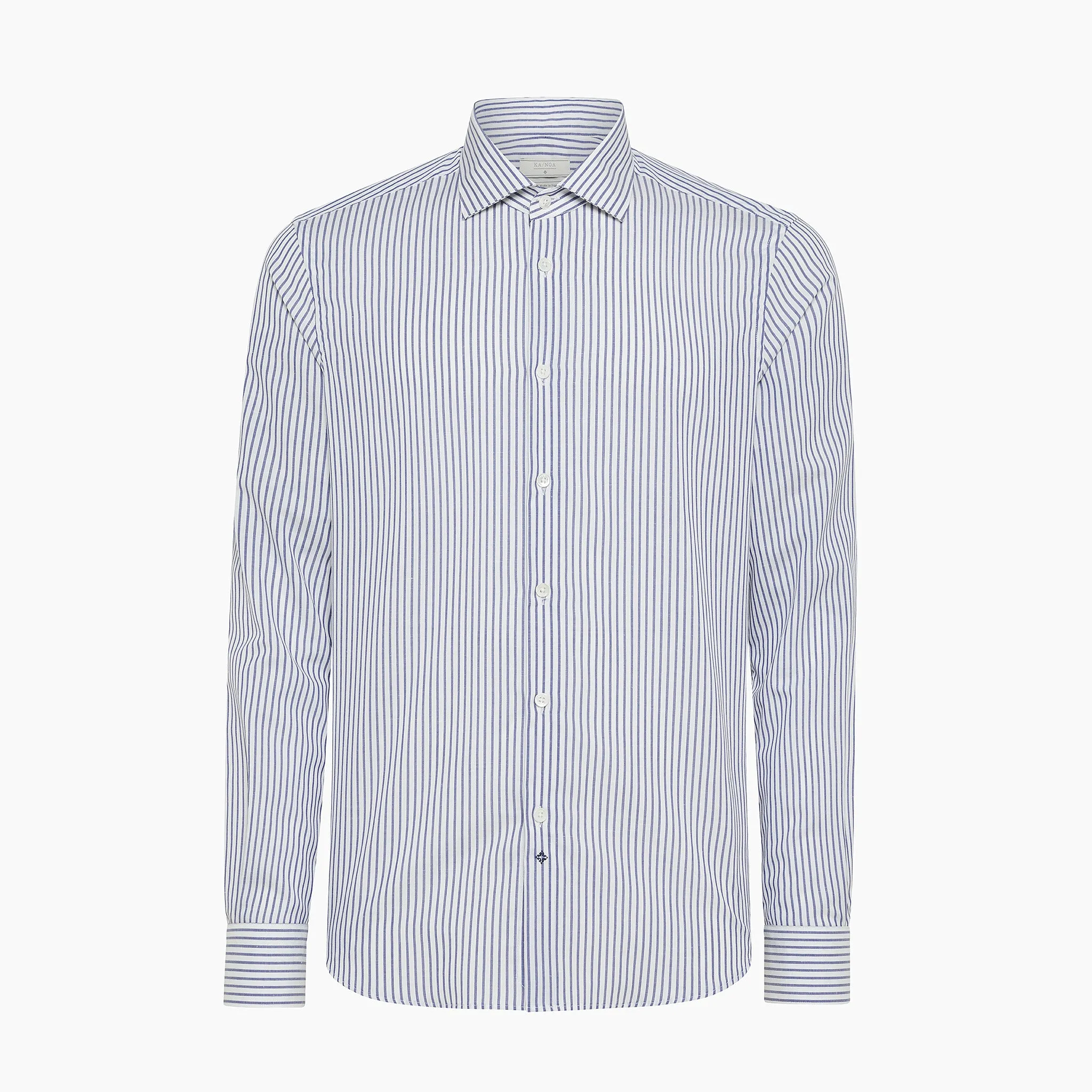 Clamenc shirt Stripe Journey Cotton Linen