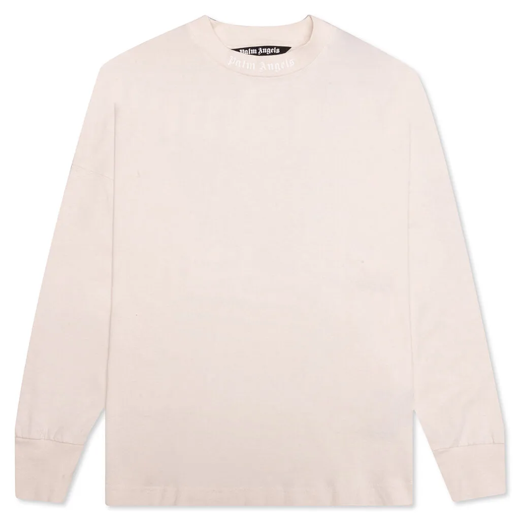 Classic Logo Over L/S Tee - Butter/White