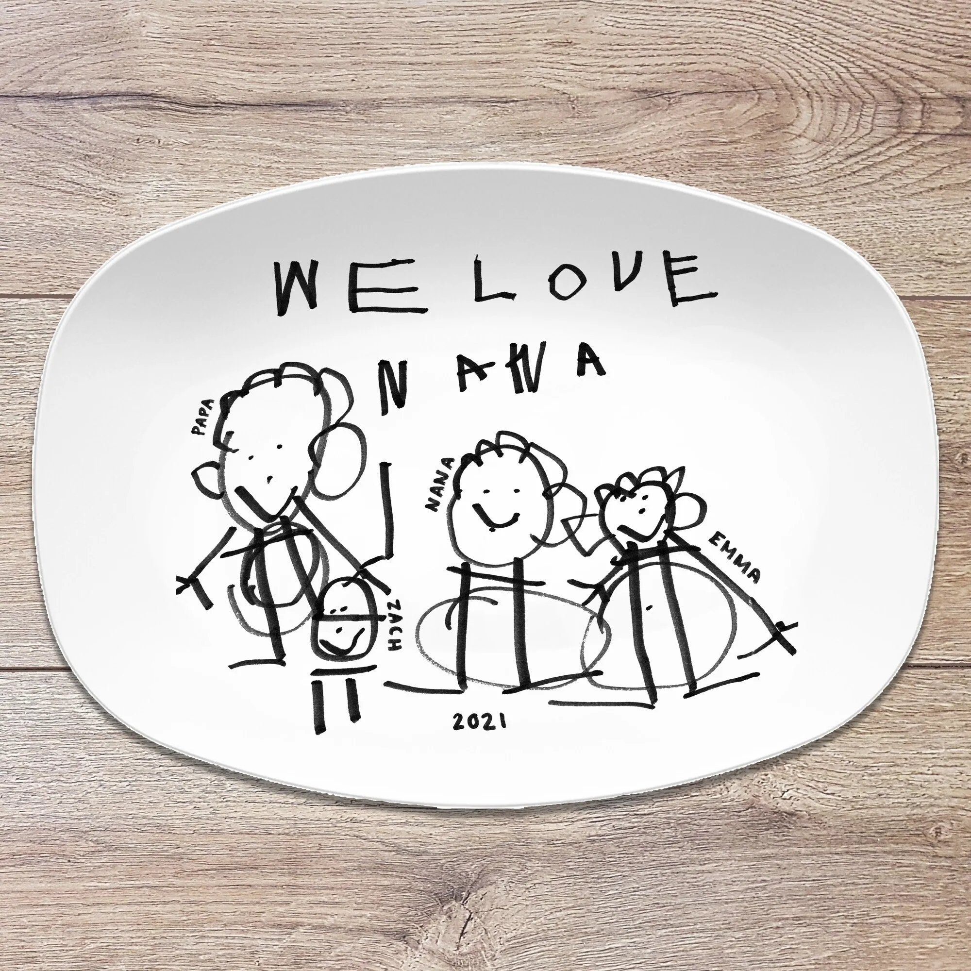 Custom Drawing Artwork Platter