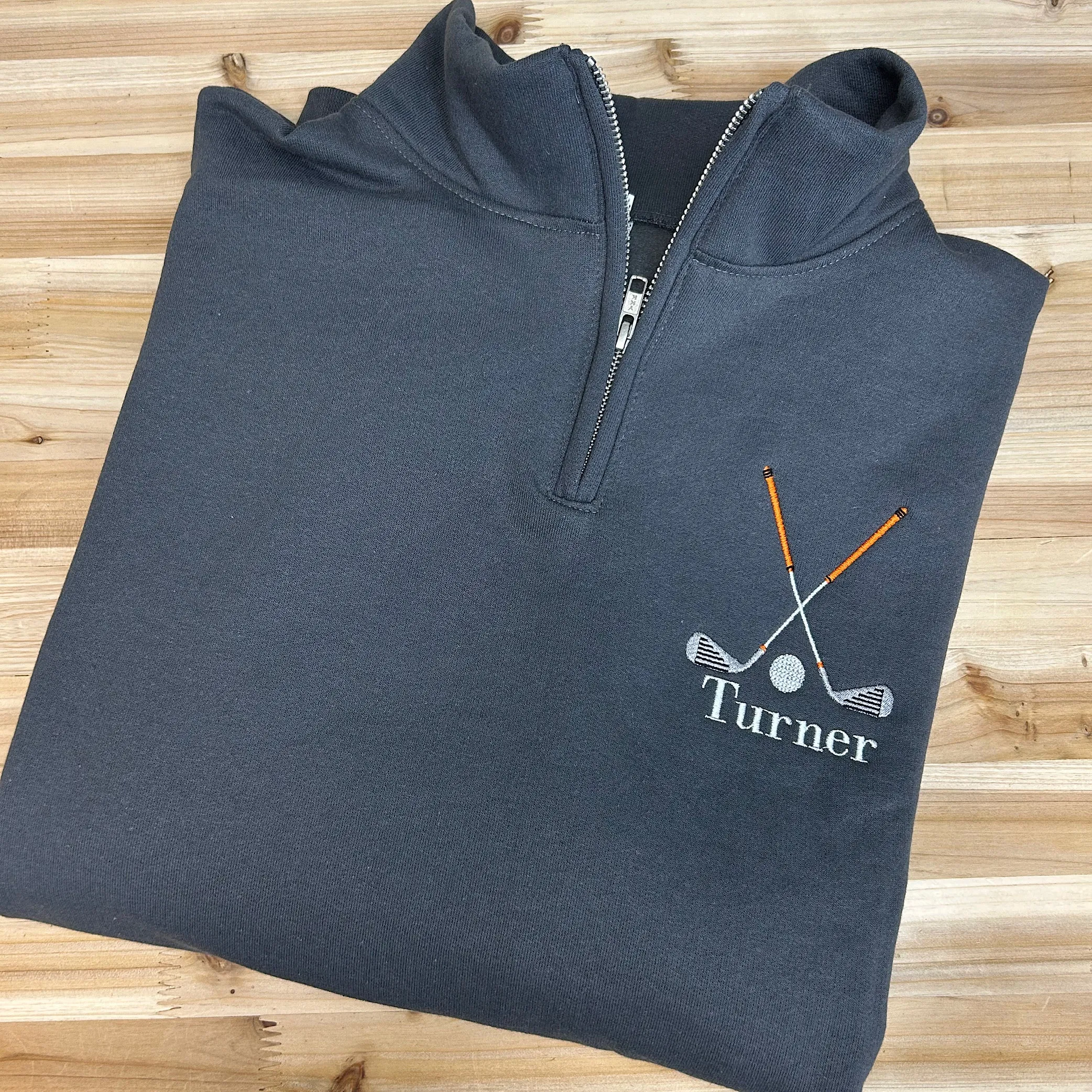 Custom Golfer Quarter Zip Sweatshirt