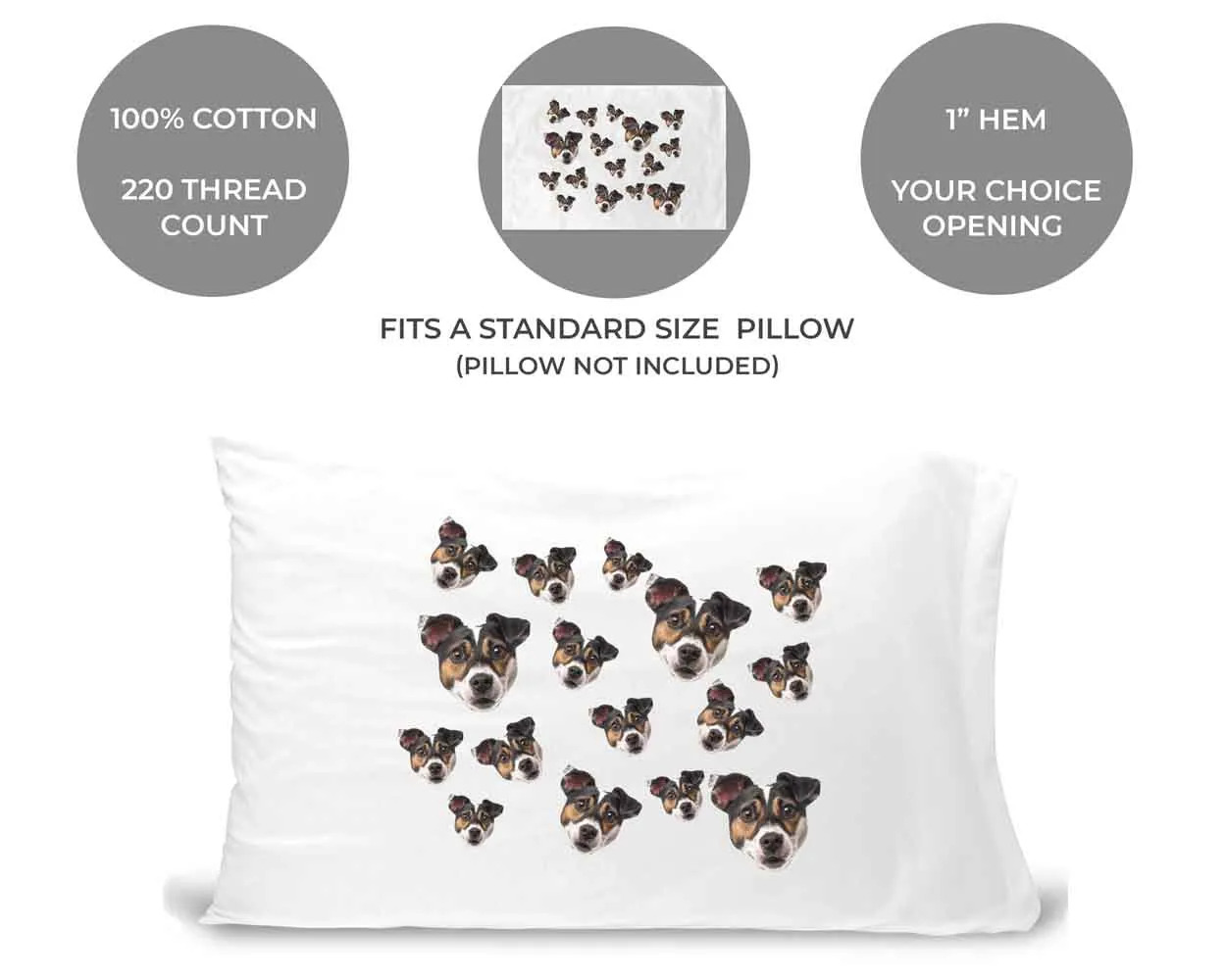 Custom Printed Pillowcase with Your Photo