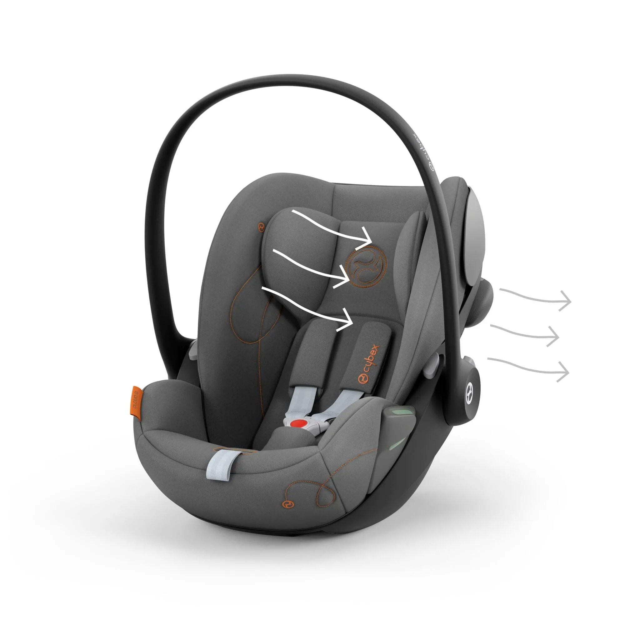 Cybex Cloud G i-Size Rotating Baby Car Seat - Lava Grey