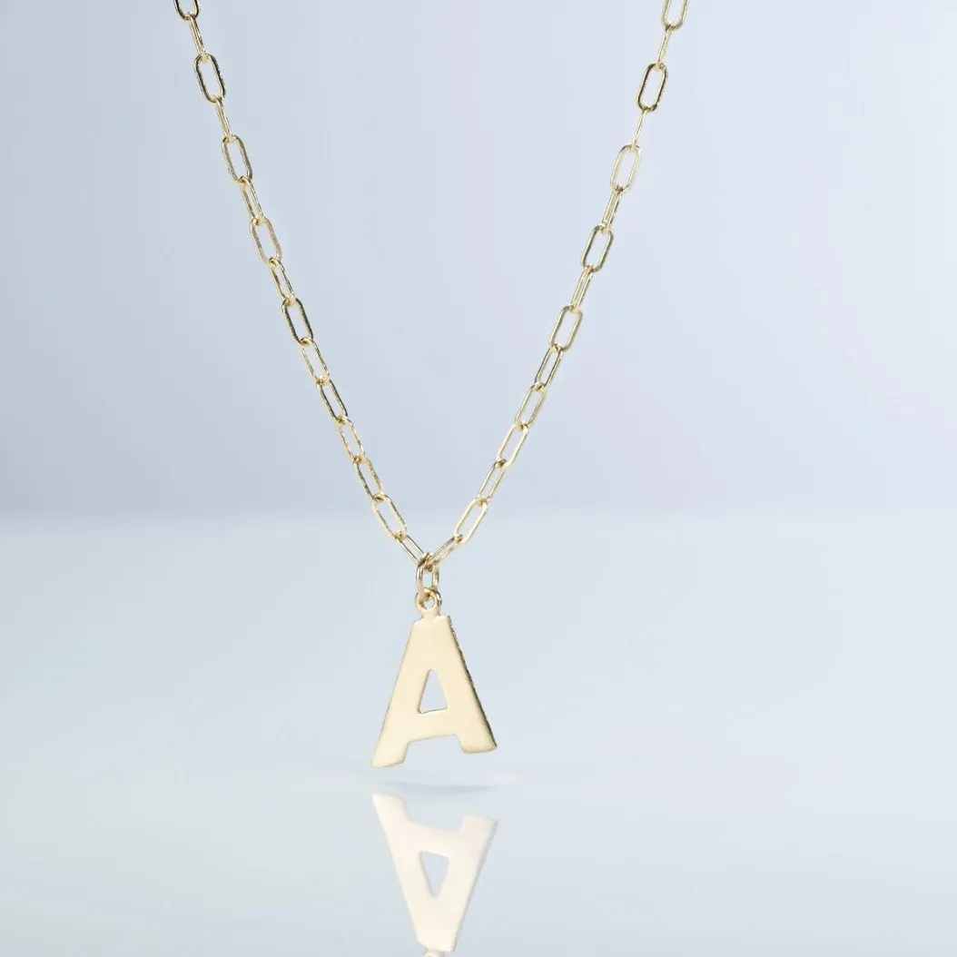 D Cutout Letter Charm