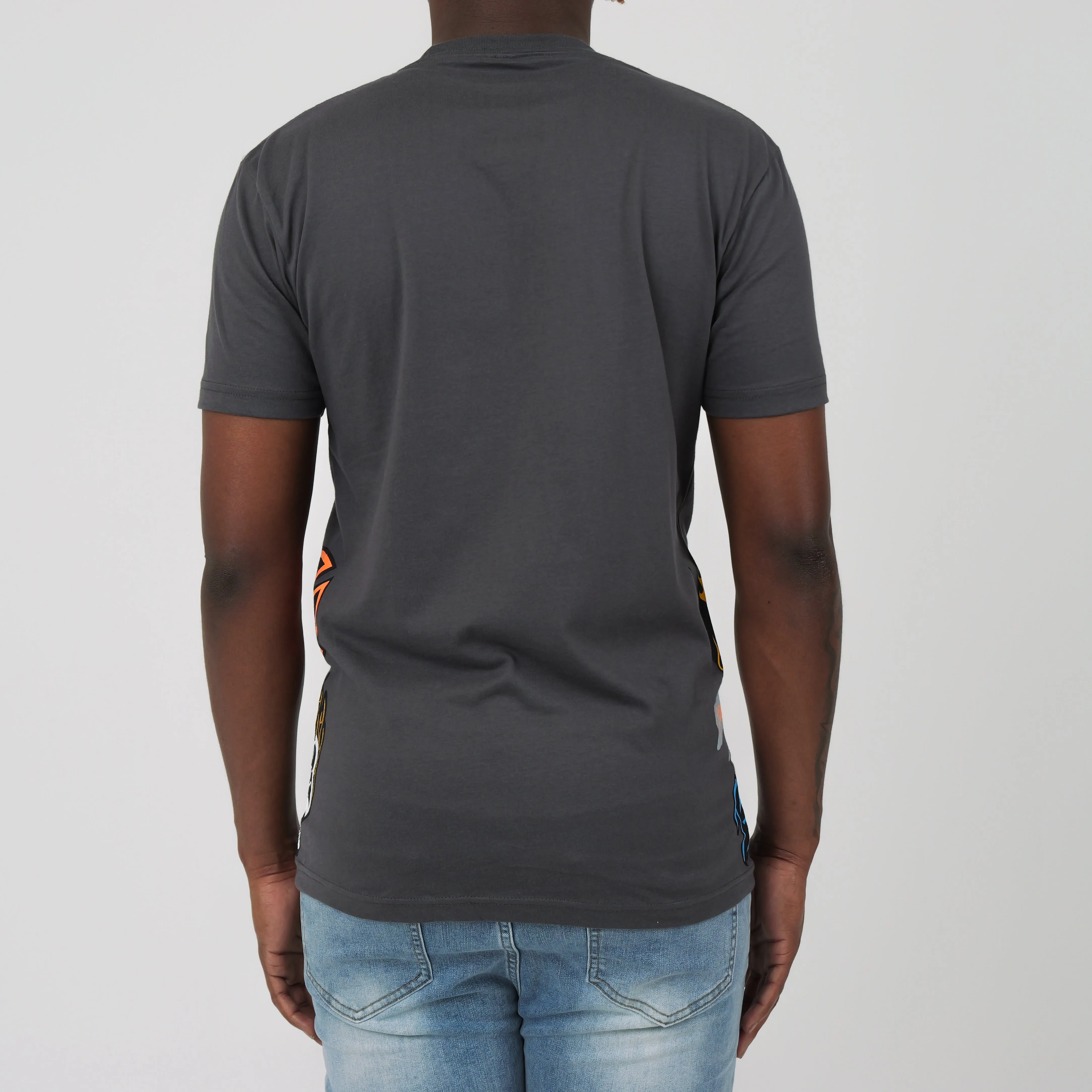 DRAGON EYES TEE DARK GREY