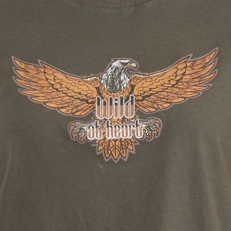 Eagle Tee 'Wild at Heart'- Khaki