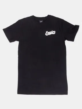 Empire Slanted Logo Tall Tee - Black / White