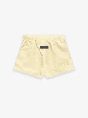 ESSENTIALS NYLON RUNNING SHORTS CANARY