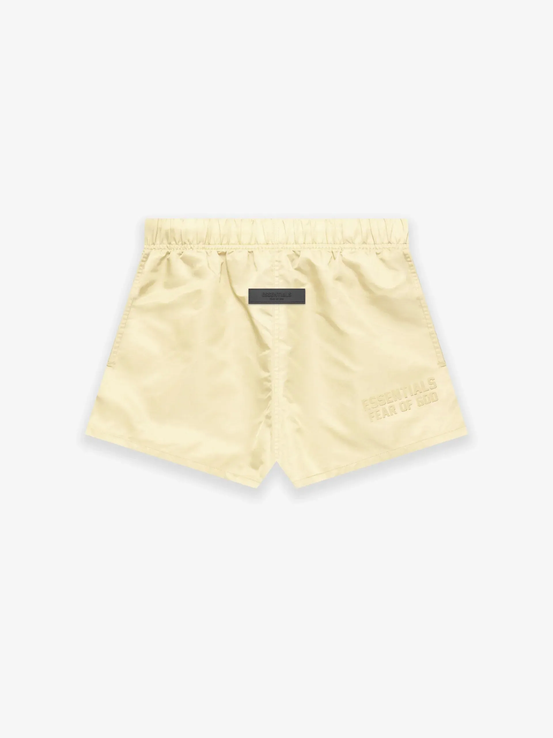 ESSENTIALS NYLON RUNNING SHORTS CANARY